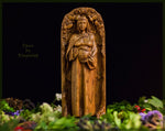 【Wood Sculpture】Danu, mother goddess, Dana, Irish goddess, pagan goddess, wiccan, wicca, altar, druid, witches, gaelic, celtic