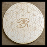 Crystal Grid~Flower of Life Eye of Horus Crystal Grid - Altar Decoration