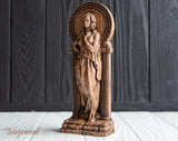 【Wood Sculpture】Persephone statue, Kore figurine, Greek goddess, the queen of the underworld, pagan goddess of spring, wiccan, wicca, altar, witches,