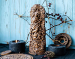 【Wood Sculpture】Gaia, Goddess statue, Greek, Ancient, Mythology, wiccan, wicca, altar, witch, gaelic, mother earth, Nature statue