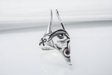 Sterling Silver Egypt Ring, Eye of Horus Ring, Egyptian Anubis Ring, Egyptian Ring with Gem, Anubis Ring, Handmade Egyptian Jewelry