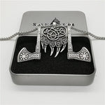 New Magicun Viking~knot bear paw Pendant Slavic kolovrat Axe Necklace pagan Jewelry 1pc