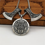 New Magicun Viking~knot bear paw Smybol Amulet Futhark Axe pendant Viking Men's necklace pagan jewelry 1pc