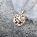 Necklace Delicate Jeweled Tree of Life Pendant Necklace