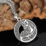 Pendant Necklaces Celtic Fox Knot Amulet Pendant Necklace