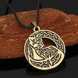 Pendant Necklaces Celtic Fox Knot Amulet Pendant Necklace