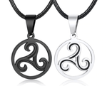 Pendant Necklaces Celtic Triskelion Stainless Steel Pendant Necklace Ancient Treasures Ancientreasures Viking Odin Thor Mjolnir Celtic Ancient Egypt Norse Norse Mythology