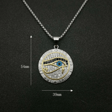 Pendants & Necklaces 50 cm (19 in) / Silver Plating Inscribed Ancient Egypt The Eye Of Horus Pendant Necklace Ancient Treasures Ancientreasures Viking Odin Thor Mjolnir Celtic Ancient Egypt Norse Norse Mythology