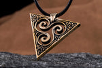 Celtic Triskele - Triple Spiral Unique Handmade Pendant