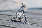Freemason Eye of Providence Sterling Silver Handcrafted Pendant
