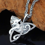 Pendants & Necklaces S925 Sterling Silver Cat on Triquetra Celtic Necklace Ancient Treasures Ancientreasures Viking Odin Thor Mjolnir Celtic Ancient Egypt Norse Norse Mythology