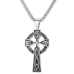 Pendants & Necklaces Silver Golden Stainless Steel Triquetra Irish Cross Pendant Necklace Ancient Treasures Ancientreasures Viking Odin Thor Mjolnir Celtic Ancient Egypt Norse Norse Mythology