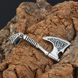 Pendants & Necklaces Stainless Steel Huskarlar Viking Axe Necklace Ancient Treasures Ancientreasures Viking Odin Thor Mjolnir Celtic Ancient Egypt Norse Norse Mythology