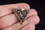 Celtic Triskele - Triple Spiral Unique Handmade Pendant