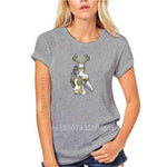 Design Witch T-Shirt - Village Witch Pagan Wicca Deer Skull T-Shirt Vintage Men Gift...