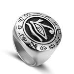 Rings 7 / Silver Eye of Horus Ring Ancient Treasures Ancientreasures Viking Odin Thor Mjolnir Celtic Ancient Egypt Norse Norse Mythology