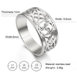 Rings Celtic Triple Spiral Triskele  Stainless Steel Ring Ancient Treasures Ancientreasures Viking Odin Thor Mjolnir Celtic Ancient Egypt Norse Norse Mythology