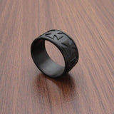 Rings Free Shipping Gothic German Army Iron Matte Black Plated Cross Ring Jewelry Men Vintage Stainless Steel Rings|Rings| Ancient Treasures Ancientreasures Viking Odin Thor Mjolnir Celtic Ancient Egypt Norse Norse Mythology
