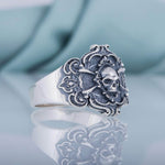 Rings Freemasonic with Skull Sterling Silver Ring Ancient Treasures Ancientreasures Viking Odin Thor Mjolnir Celtic Ancient Egypt Norse Norse Mythology