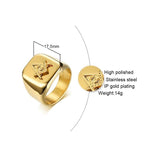 Rings Modyle 2020 New Gold Color Masonic Compass Square Mason Ring High Polished Stainless Steel Ring for Men Party Jewelry Gifts|Rings| Ancient Treasures Ancientreasures Viking Odin Thor Mjolnir Celtic Ancient Egypt Norse Norse Mythology