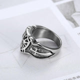 Rings Punk 316L Stainless Steel Armor Shield Ring Knight Templar Crusade Cross Sword Christian Jewelry Medieval Signet Mens Rings|Rings| Ancient Treasures Ancientreasures Viking Odin Thor Mjolnir Celtic Ancient Egypt Norse Norse Mythology