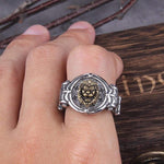 Rings Unique Men's Fashion Black Ring Africa Grassland Lion Jewelry Father's Day Anniversary Gift Banquet Party Band Rings|Rings| Ancient Treasures Ancientreasures Viking Odin Thor Mjolnir Celtic Ancient Egypt Norse Norse Mythology