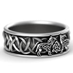 Rings Viking Geri & Freki Wolves Celtic Knot Ring Ancient Treasures Ancientreasures Viking Odin Thor Mjolnir Celtic Ancient Egypt Norse Norse Mythology