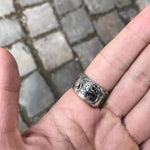 Rings Viking Nordic Geri & Freki Stainless Steel Ring Ancient Treasures Ancientreasures Viking Odin Thor Mjolnir Celtic Ancient Egypt Norse Norse Mythology