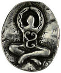 Witchcraft~Pewter Goddess Pocket Stone Altar Coin Wicca Pagan Amulet Talisman Magick