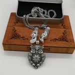 New Magicun Viking~slavic smybol owl pendant men's charm jewelry dragon necklace best gift 1pc