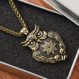 New Magicun Viking~slavic smybol owl pendant men's charm jewelry dragon necklace best gift 1pc