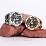 Templar Archangel Michael Protection Stainless Steel Ring