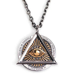 Templar Freemason All Seeing Eye Necklace
