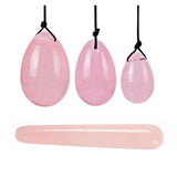 Rose Quartz Yoni Egg Jade Eggs Women Kegel Exerciser Jade Massager Vaginal Muscles Tightening Ball Crystal Kegel Eggs - Massage Ball