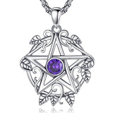 Tetragrammaton Necklace Wiccan Protection Amulet Pentacle Star Jewelry