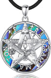 Tetragrammaton Necklace Wiccan Protection Amulet Pentacle Star Jewelry