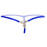 Blue Porno Lingerie Ladies Panties Accessories Low-rise Open Crotch Briefs For Sex Transparent Underwear Thongs And G strings
