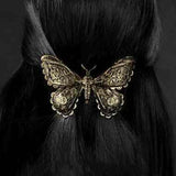 Unique Viking Black Oversized Crow Hair Clip Goth Punk Raven Wing Hairpin Jewelry