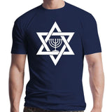 New Mens Jewish Menorah Relgion Star Of David T Shirt Design Cotton O Neck Family Cute Building Summer Formal Shirt - T-shirts