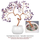 Luck Money Crystal Tree With Ceramics Base Natural Crystal Mineral Gemstone Craft Nordic Home Ornaments