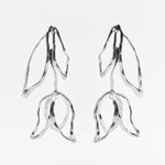 Oversiezd Hollow Tulip Dangle Earrings For Women 2022 Personality Metal Cool Retro Brand Flower Long Drop Earrings Jewelry Girls| |
