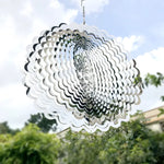 3D Wave Wind Chimes Spinner Bell Tree Of Life Pendant For Room Party Christmas Decor Garden Decoration Outdoor Hanging Windchime