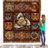 Viking Tattoo 3d Quilt Blanket For Kids Adults Bedding Throw Soft Warm Thin Office Blanket With Cotton Quilt Style-5 - Quilt