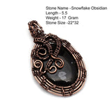 Genuine Labradorite Jasper Agate Turquoise Rutile Ruby Lapis Rhodonite Moonstone Pendant Copper Wire-wrap