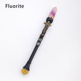 1PC Natural Amethyst Crystal Point Witch Wand Crystal Scepter Magic Wand Spirit Healing Gemstone Energy