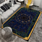 Retro Tarot Mandala Felt Carpet Witchcraft Hippie Dorm Psychedelic Area Home Living Room Bedroom Decoration Carpet Non slip Mat| |