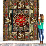 Viking Tattoo 3d Quilt Blanket For Kids Adults Bedding Throw Soft Warm Thin Office Blanket With Cotton Quilt Style-5 - Quilt