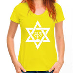 New Mens Jewish Menorah Relgion Star Of David T Shirt Design Cotton O Neck Family Cute Building Summer Formal Shirt - T-shirts