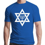 New Mens Jewish Menorah Relgion Star Of David T Shirt Design Cotton O Neck Family Cute Building Summer Formal Shirt - T-shirts