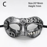 Steampunk Mask Phantom Masquerade Cosplay Ball Half Face Women Men Punk Costume Halloween Party Costume Props Decorate Accessory